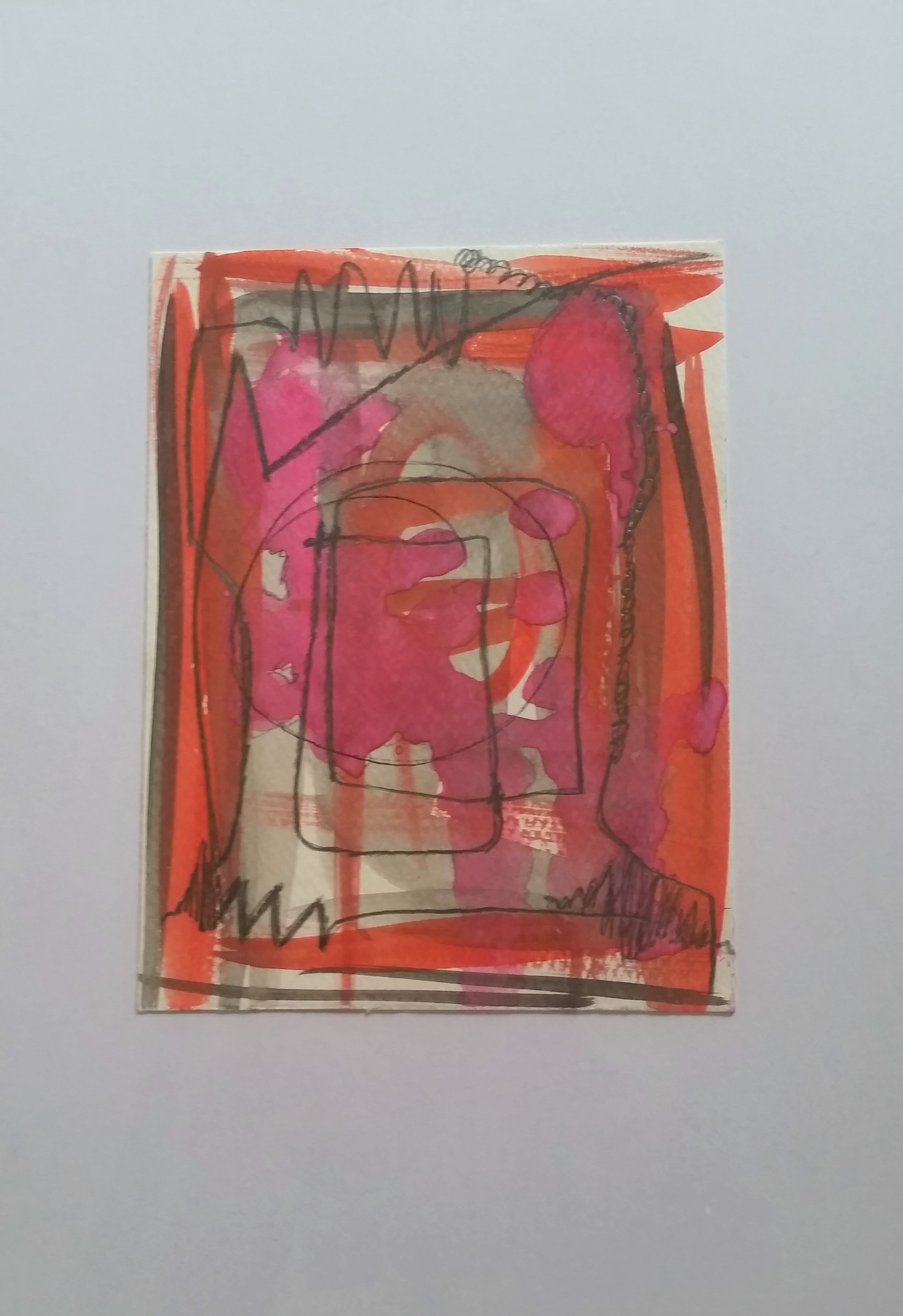 Aquarell Spuren - 12x15cm